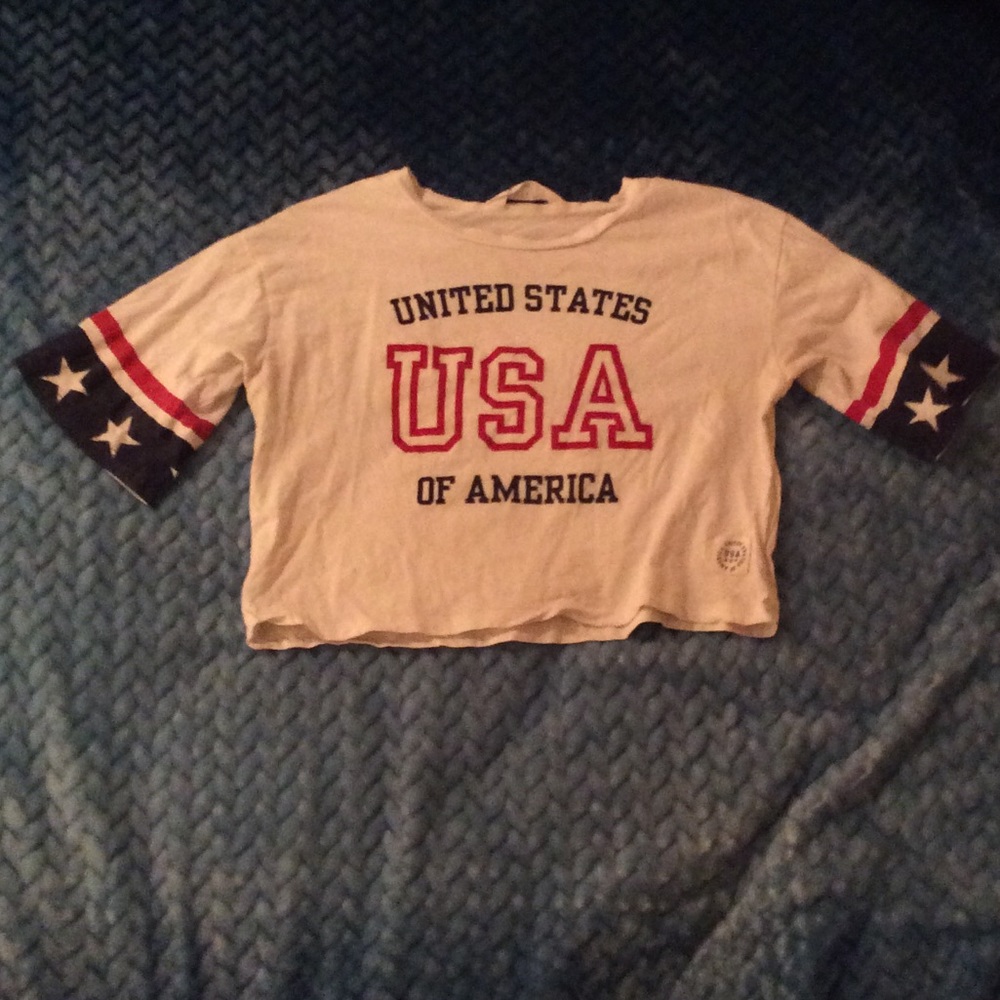 USA crop top